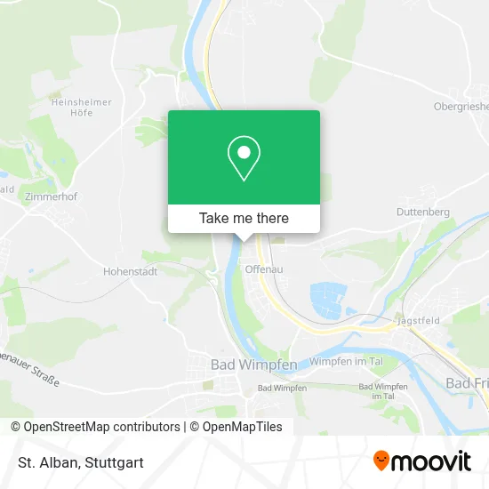 St. Alban map