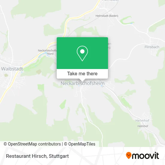Restaurant Hirsch map
