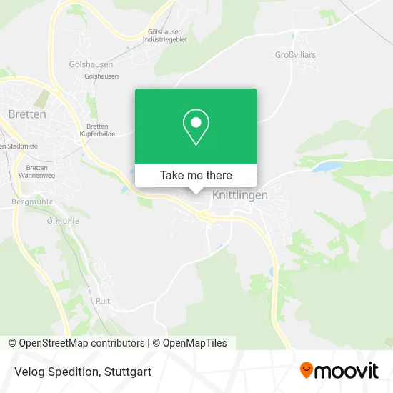 Velog Spedition map