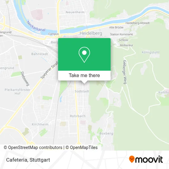 Cafeteria map