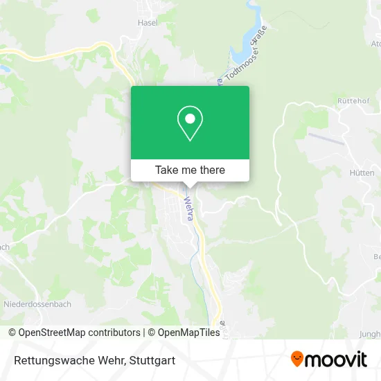 Rettungswache Wehr map