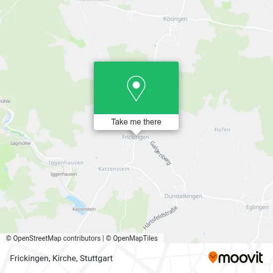 Frickingen, Kirche map
