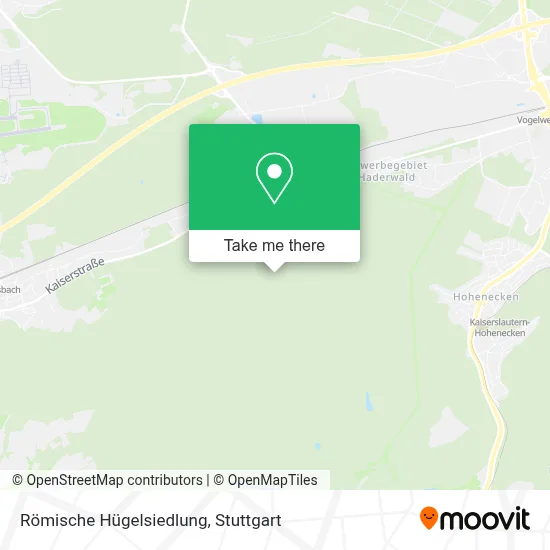 Römische Hügelsiedlung map