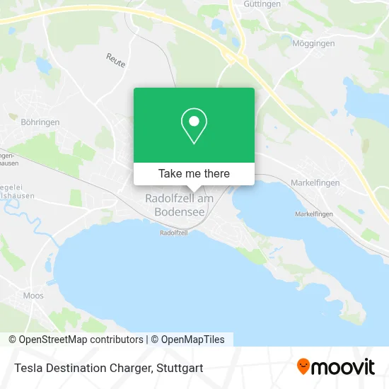 Tesla Destination Charger map