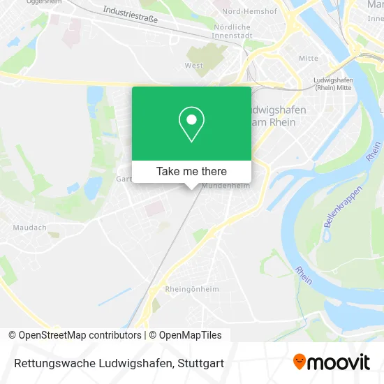Rettungswache Ludwigshafen map