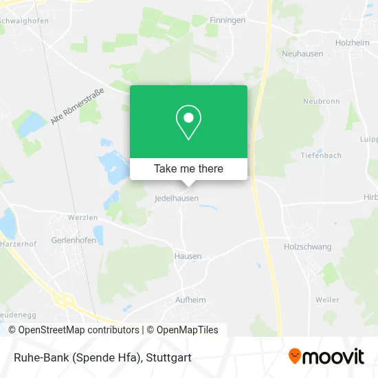 Ruhe-Bank (Spende Hfa) map