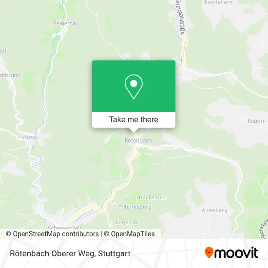 Rötenbach Oberer Weg map