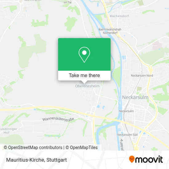 Mauritius-Kirche map