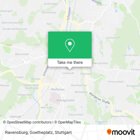 Ravensburg, Goetheplatz map