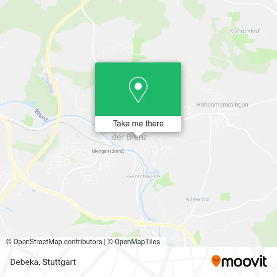 Debeka map