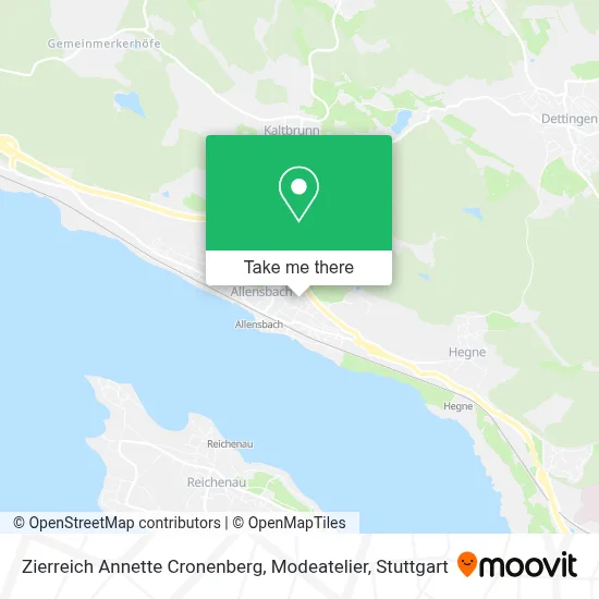 Zierreich Annette Cronenberg, Modeatelier map
