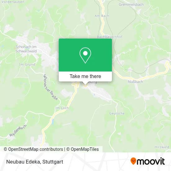 Neubau Edeka map