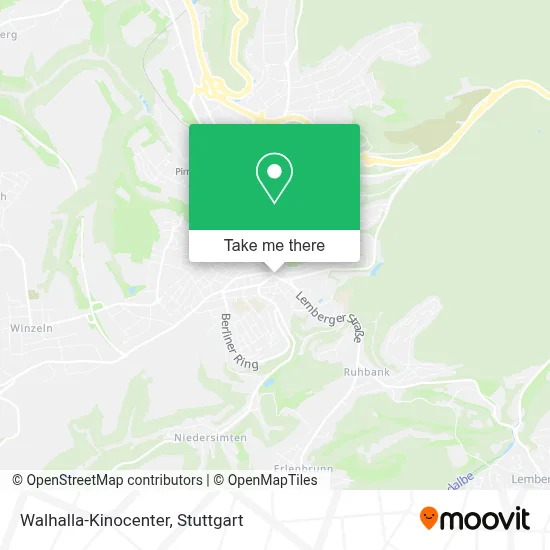 Walhalla-Kinocenter map
