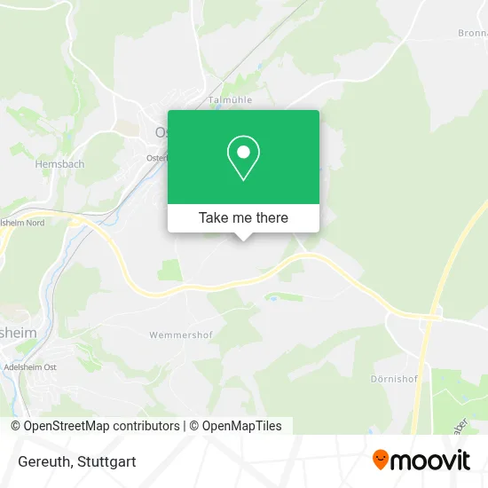 Gereuth map
