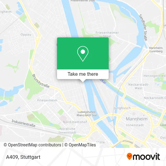 A409 map