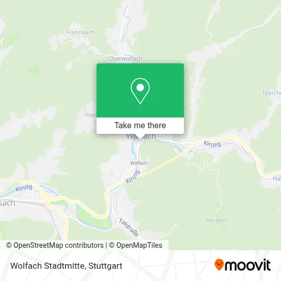 Wolfach Stadtmitte map