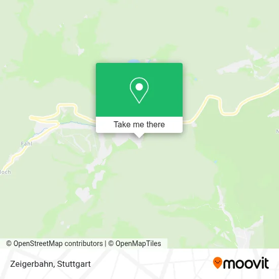 Zeigerbahn map