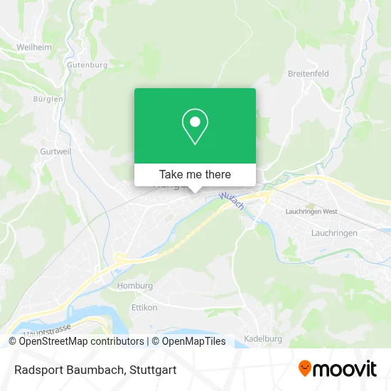 Radsport Baumbach map