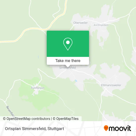 Ortsplan Simmersfeld map