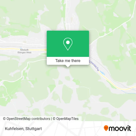 Kuhfelsen map