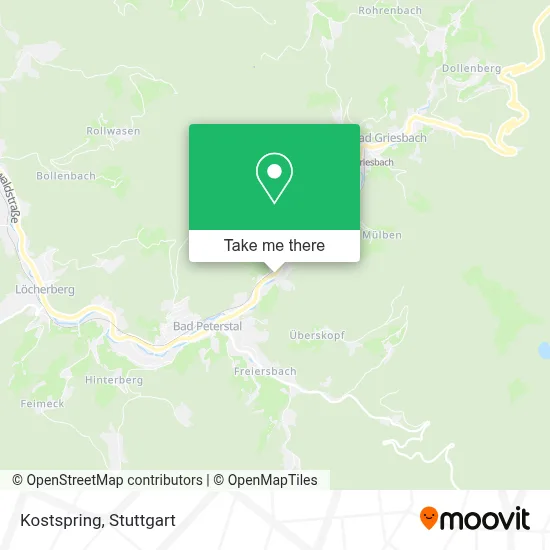 Kostspring map