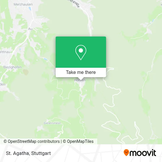 St. Agatha map