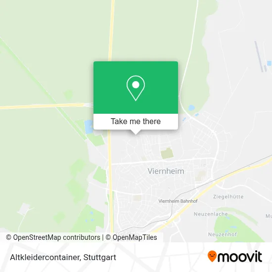 Altkleidercontainer map