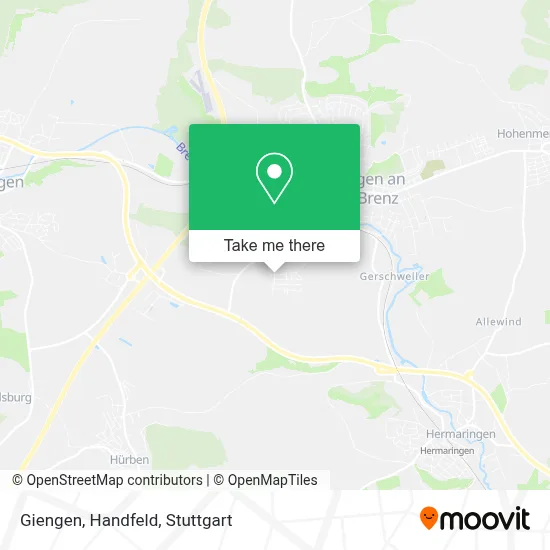 Giengen, Handfeld map