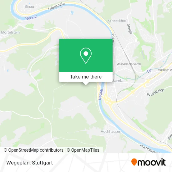 Wegeplan map