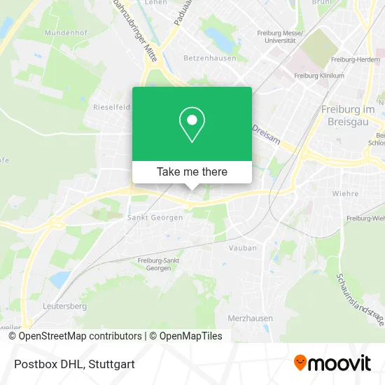 Postbox DHL map