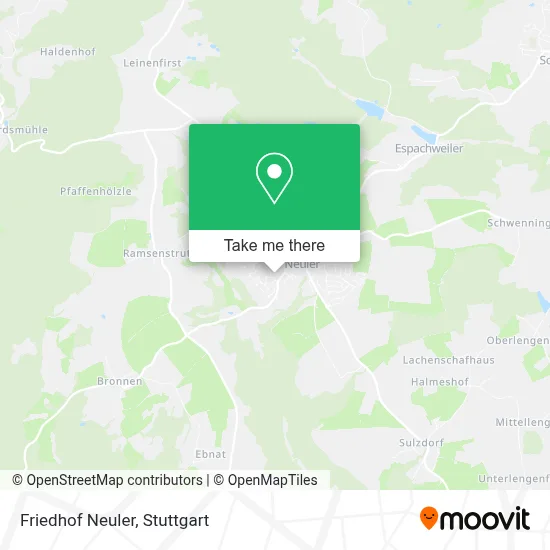 Friedhof Neuler map