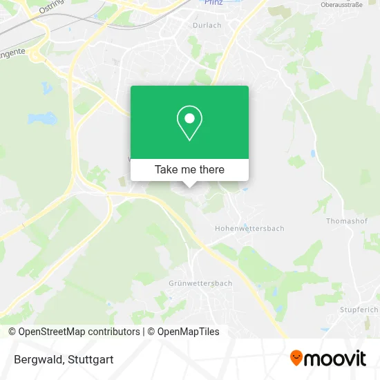 Bergwald map