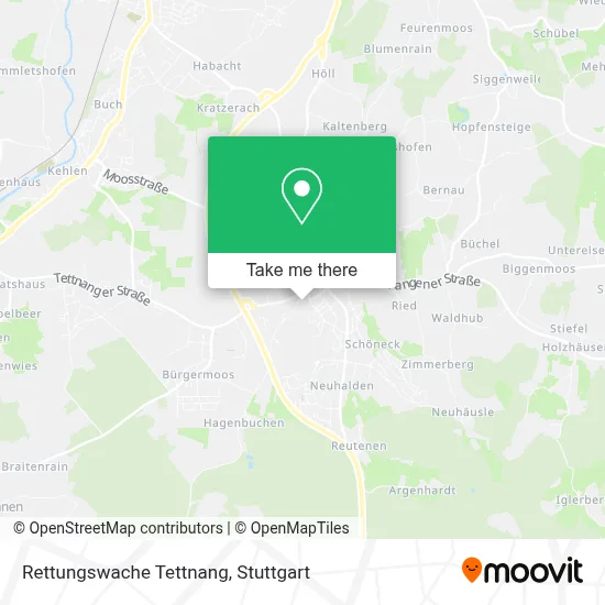 Rettungswache Tettnang map