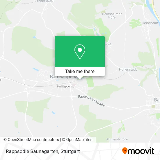 Rappsodie Saunagarten map