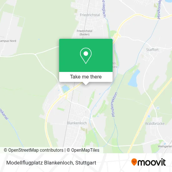 Modellflugplatz Blankenloch map