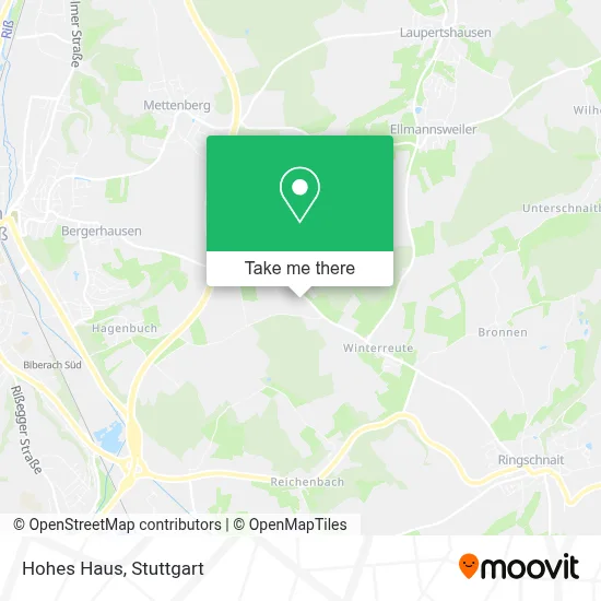 Hohes Haus map