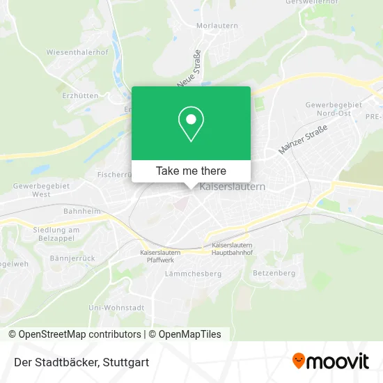 Der Stadtbäcker map