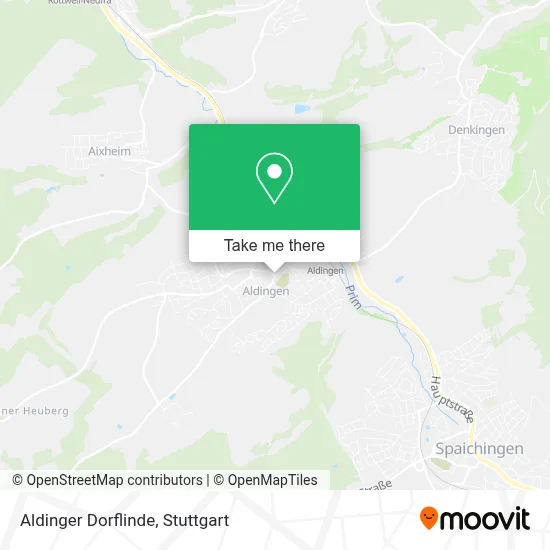 Aldinger Dorflinde map