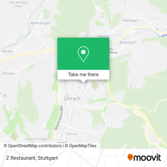 Z Restaurant map