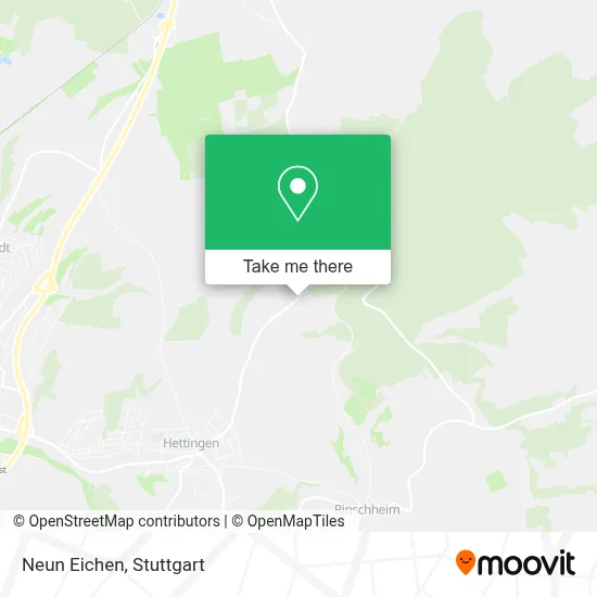Neun Eichen map