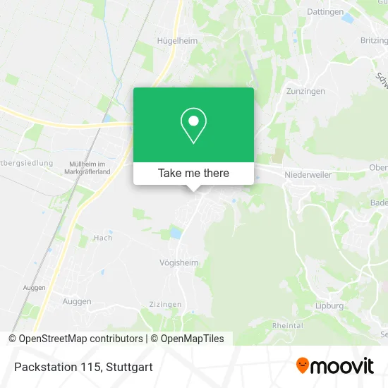 Packstation 115 map