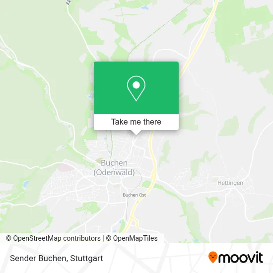 Sender Buchen map