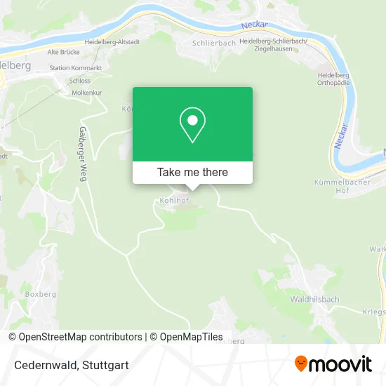 Cedernwald map