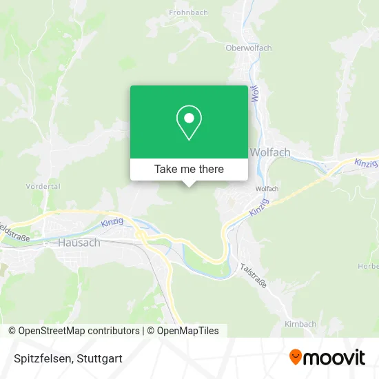 Spitzfelsen map