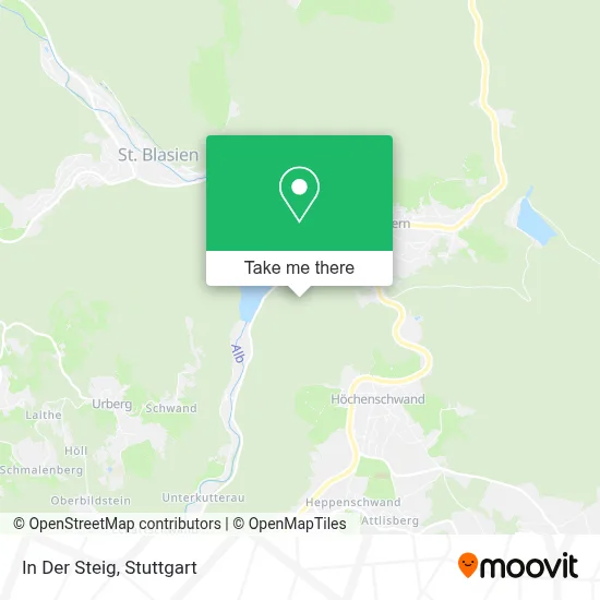 In Der Steig map