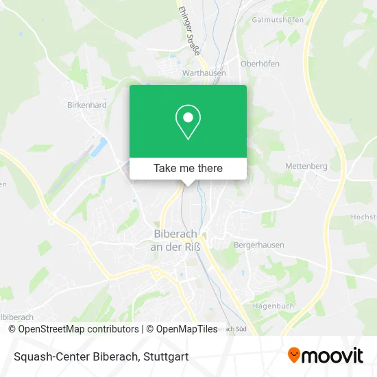 Squash-Center Biberach map