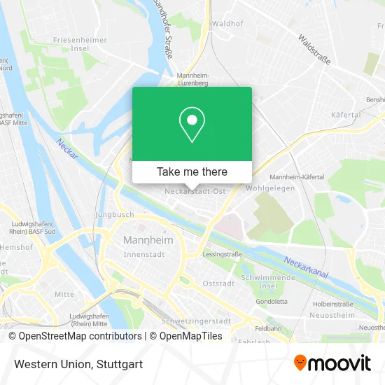 Western Union map
