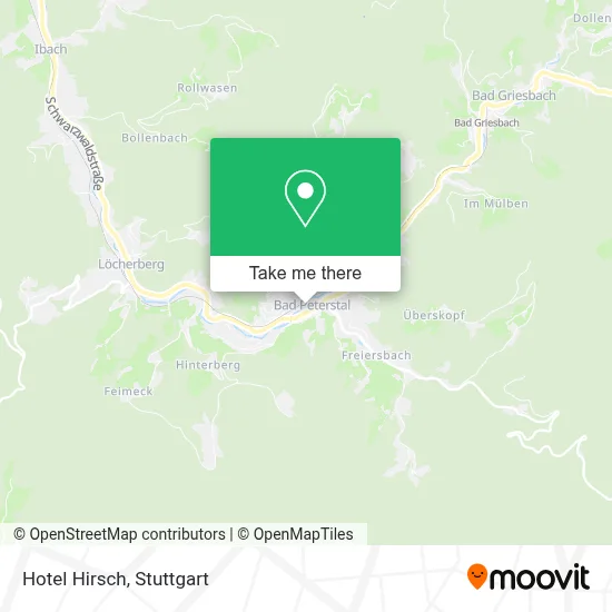 Hotel Hirsch map