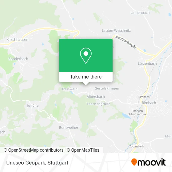 Unesco Geopark map
