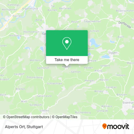 Alperts Ort map
